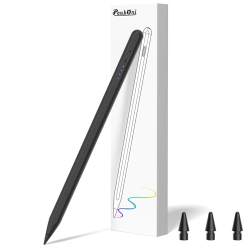 Stylus Pen for Apple iPad 2018-2026, USB C 15 Mins 2X Fast Charge Pencil 2nd Generation Compatible with iPad Pro 11"/12.9"/M4, Air 3/4/5/M2,Mini (A17 Pro) 7/6/5 Gen, iPad (A16) 11/10/9/8/7/6 Black - color: P03-Black