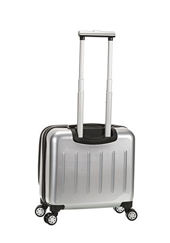 Rockland Revolution Hardside Rolling Computer Case, Carry-On, Silver - color: Silver