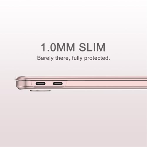 AKIT for MacBook Neo 13 inch Case 2026 (A18 Pro, A3404), Blush Clear | Bare-Metal Feel Hard Shell, 2 Keyboard Covers & Screen Protector, Anti-Scratch & Fingerprint Free, Precise Fit Official - color: Blush Clear