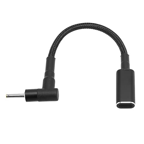 ASHATA Type C Female Input to DC Power PD Charge Cable, USB C Female to 2.5x0.7mm DC Male Power PD Cable 100W PD Fast Charging Cable for Laptop Charging