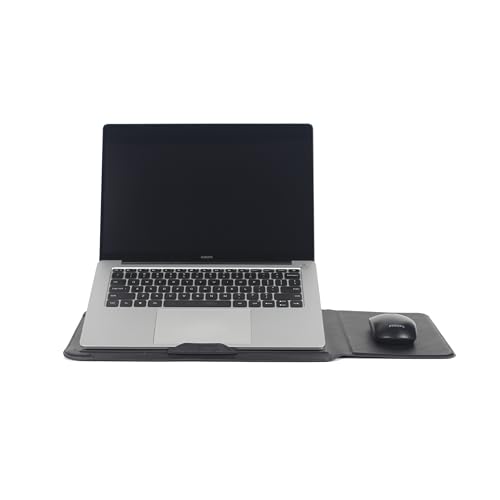 16 Inch Multifunctional Laptop Sleeve Case with Stand Soft Slim Cover for MacBook Pro/Air/ThinkPad X1/Dell XPS/Lenovo Yoga/HP Pavilion/ASUS Zenbook/LG gram/Chromebook 15" 15.3" 15.6" - color: Textured Black, size: 15-16 Inch