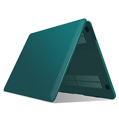 IBENZER Compatible with MacBook Pro 13 Inch Case M2 M1 2026 2025 2024 2023 2022 A2338 A2289 A2251 A2159 A1989 A1706 A1708, Hard Shell Case & Keyboard Cover for Mac Pro 13, Quezhal Green, T13QUGN+1 - color: Quezhal Green