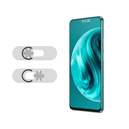 Front Camera Cover Compatible for Android Phones/Pixel/Galaxy/iPad-Silver | Webcam Blocker for Single Front Camera, Privacy Slider Protects Your Phone Security - color: Silver