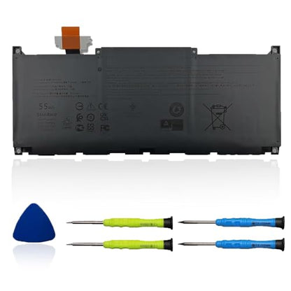 MN79H Laptop Battery Compatible with Dell XPS 9320 XPS 13 Plus 9320 XPS 13 9340 9345 Series XPS9320-7523BLK-PUS XPS9320-7585SLV-PUS J7H5M 0J7H5M NXRKW 0NXRKW 55Wh 4524mAh 11.55V - size: 11.06*3.31*0.22 inch MN79H