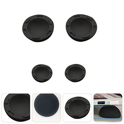 SOLUSTRE Laptop Cooling Ball Pad 4Pcs Silicone Heat Dissipation Feet Riser Stand for Notebook Computer Support and Anti-Slip Cooling Elevator - color: Black