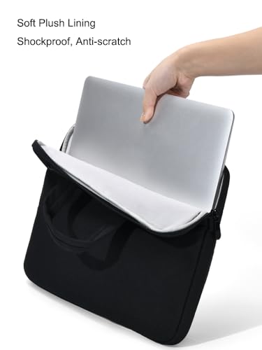 Slim Business Laptop Sleeve, Lightweight Protective Case with Handle & Pockets for 14/15.6" Laptops - color: Grey, size: 15.6inch