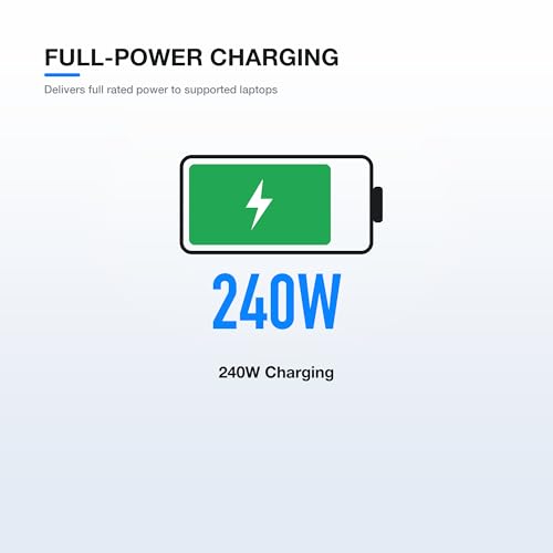 240W Laptop Charger for Dell Alienware, 7.4mm Round Tip, 19.5V 12.3A