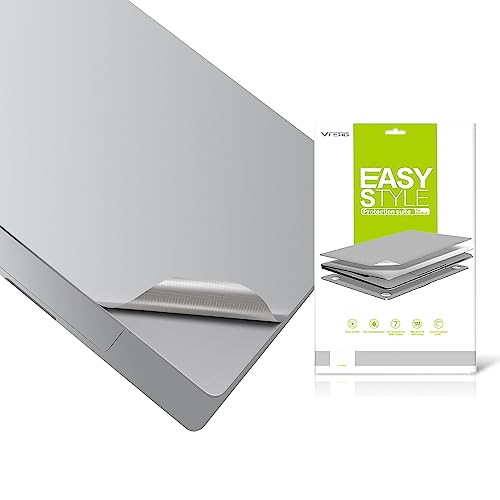 4 in 1 Ultra Thin 3M Vinyl Full Size Laptop Skin Cover Palm Rest Protector Sticker for 2010~2017 MacBook Air 13.3 Inch 13.3"(Model: A1369/A1466)-Silver - color: Silver, size: for Air 13"(A1369/A1466) 2010~2017