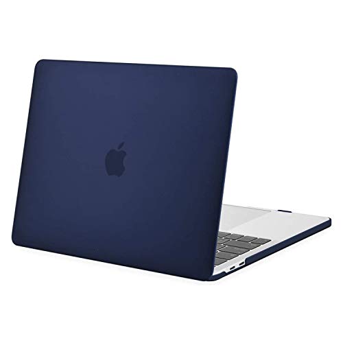 MOSISO Compatible with MacBook Pro 13 inch Case M2 M1, Navy Blue | Plastic Hard Shell Case Cover 2026-2016A2338 A2251 A2289 A2159 A1989 A1708 A1706 with/without Touch Bar - color: Navy Blue