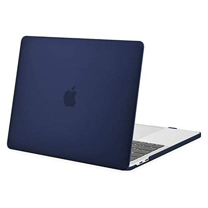 MOSISO Compatible with MacBook Pro 13 inch Case M2 M1, Navy Blue | Plastic Hard Shell Case Cover 2026-2016A2338 A2251 A2289 A2159 A1989 A1708 A1706 with/without Touch Bar - color: Navy Blue