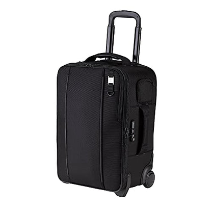 Tenba Roadie Carry-on Compatible Hybrid Roller 21 Rolling case for DSLR and Mirrorless Cameras and Lenses Plus a 17-inch Laptop – Black (638-713)
