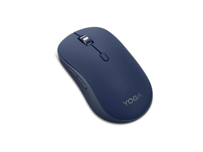 Lenovo Yoga Bluetooth Silent Mouse, 3 Level DPI Adjustment, 36 Month Battery Life, Bluetooth 5.3, 3 Device Paring, Whisper Quiet, Programmable Buttons, Smooth Finish, Cosmic Blue - color: Cosmic Blue