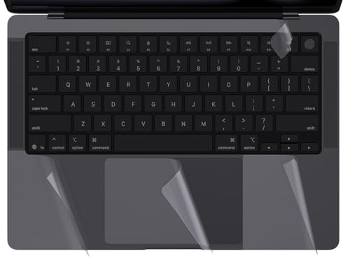 Palm Rest Protector Skin Cover Sticker for 2026-2021 MacBook Pro 14 Inch M5 M4 M3 M2 M1 Pro/Max A3426 A3427 A3434 A3401 A3112 A3185 A2918 A2992 A2779 A2442, MacBook Pro M5 Accessories, Clear - color: Clear, size: 2021-2026 MacBook Pro 14"