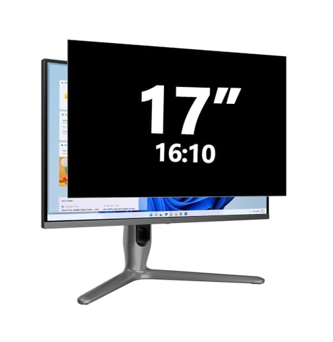 17 Inch Monitor Privacy Screen, Anti-Glare Blue Light Filter | 17 Inch 16:10 Computer Privacy Filter Screen Protector With Anti-Glare And Blue Light Filtering For Monitors. - size: 17 Inch (16:10)
