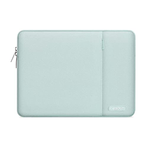 MOSISO Laptop Case 12.3 inch, 11.6-12.3 inch Laptop Sleeve Compatible with MacBook Air 11.6, Acer HP Dell Lenovo Samsung, Surface Pro, Polyester Vertical Computer Sleeve Bag with Pocket, Mint Green - color: Mint Green, size: 12.3 inch