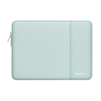 MOSISO Laptop Case 12.3 inch, 11-11.6 inch Laptop Sleeve Bag with Pocket | Compatible with MacBook Air 11.6, Acer HP Dell Lenovo Samsung, Surface Pro, Polyester Vertical Computer Bag, Mint Green - color: Mint Green, size: 12.3 inch