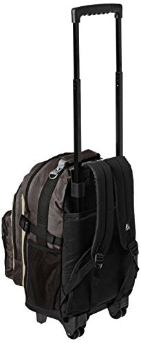 Everest Deluxe Wheeled Backpack, Khaki, One Size - color: Khaki