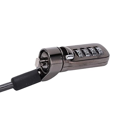 Laptop Cable Lock, Combination Steel Security Cord | Anti Theft Adjustable Strap, Notebooks Projectors Compatible, Office Travel Safe, Physical Deterrent, Hardware Attachment