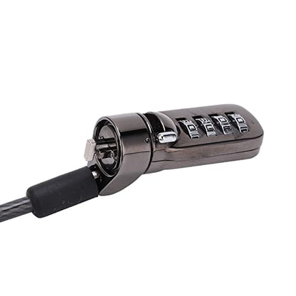 Laptop Cable Lock, Combination Steel Security Cord | Anti Theft Adjustable Strap, Notebooks Projectors Compatible, Office Travel Safe, Physical Deterrent, Hardware Attachment