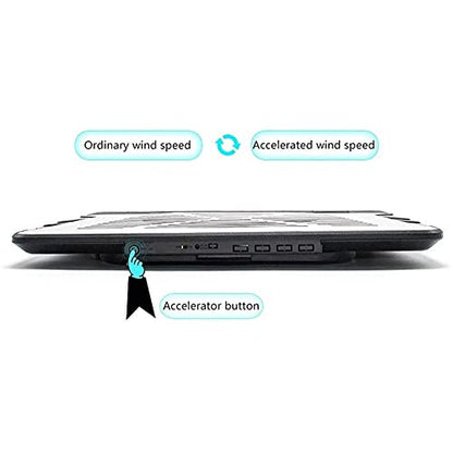 Notebook Cooling Pad, Portable Ultra-Slim Quiet Laptop Notebook Cooler Cooling Pad Stand with 2 USB Single Powered Very Silent