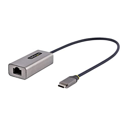StarTech USB-C to Ethernet Adapter, 10/100/1000Mbps, 12in Attached Cable | USB 3.0 to Gigabit Ethernet Network Adapter, Driverless Install, US1GC30B2 - color: Space Gray, size: 1Gbps, style: USB-C