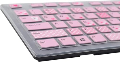 Keyboard Cover Skins Compatible with Dell KM636 Wireless Keyboard & Dell KB216 Wired Keyboard & Dell Optiplex 5250 3050 3240 5460 7450 7050 & Dell Inspiron AIO 3475/3670/3477 All-in one Desktop-Lovly - color: Lovly