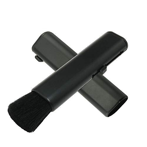 Telescopic Brush, Keyboard Brush, Lens Soft Brush, Computer Camera Cleaning Supplies, MJ115 Black, Camera Lens Cleaner Brush-Goat Hair / Small