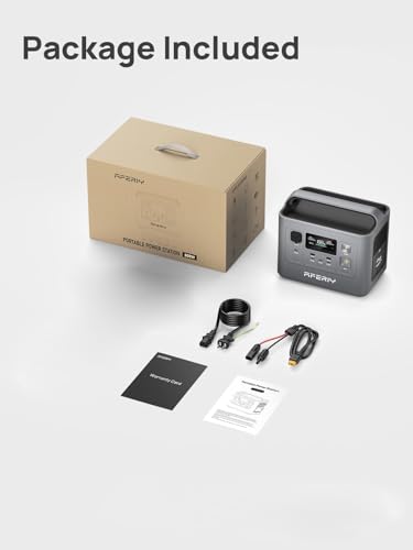 AFERIY Portable Power Station 800W(1600W Peak) Output, With Bidirectional Inversio, 512Wh LiFePO4 Battery, 10ms UPS Pure Sine Wave 200W Max Solar Input Generator for Camping, CPAP, Emergency - color: B