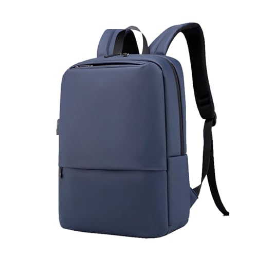Business Travel Laptop Backpack, Large Water Resistant Travel Backpack | with USB Charging Port, Lightweight Commuter Computer Casual Daypack with Trolley Sleeve for Men Women - color: Blue