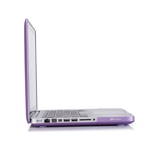 RUBAN Case Compatible with MacBook Pro 15 inch 2011 2010 2009 Release A1286, Plastic Hard Case Shell and Keyboard Cover for Older Version MacBook Pro 15 Inch with CD-ROM - Purple - color: Purple
