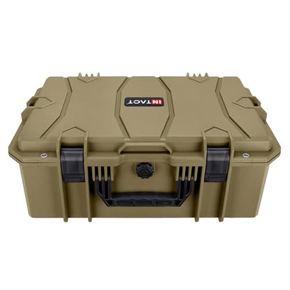 Eylar 21.6" Intact Series Carry-On Hard Camera Case, Lightweight and Durable Stacker Design with Foam (Dark Earth) - color: Dark Earth