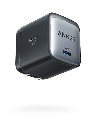 Anker Nano USB C Charger,65W GaN II PPS Fast Compact Foldable Charger for MacBook Pro, Galaxy, Dell, iPhone 17/16, iPad Pro, and More | For iPhone 17/17 Plus/17 Pro Max/16/16 Plus/16 Pro Max/15 Pro Max/iPad Pro, MacBook Pro and More