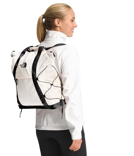 THE NORTH FACE Borealis Tote Bag | Over Shoulder & Backpack Carry Options, Water Repellent, 16" Laptop Sleeve - color: Gardenia White/Tnf Black-npf