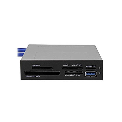 StarTech Internal Card Reader USB 3.0 UHS-II 3.5in Bay, TAA (35FCREADBU3) | SD/microSD/SDHC/SDXC, CompactFlash, Memory Stick, Multi-card, 20-pin header, Windows/macOS - size: Multi-Card, style: USB 3.0