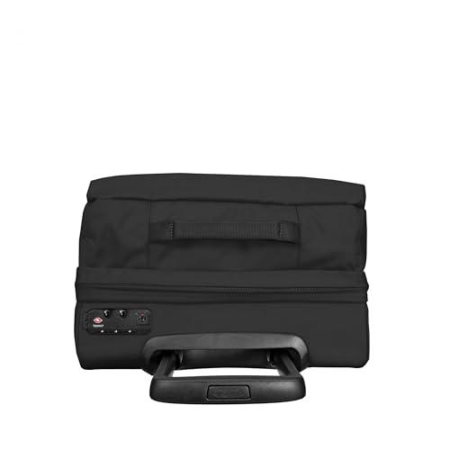 EASTPAK TRANS4 S – 44L Small Cabin Wheeled Luggage, Two Compartments, TSA Lock, 360° Spinner Wheels, and Telescopic Handle, Black - color: Black, size: 44 Liter Carry On