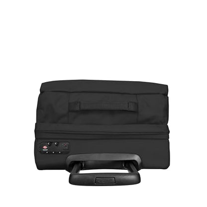EASTPAK TRANS4 S – 44L Small Cabin Wheeled Luggage, Two Compartments, TSA Lock, 360° Spinner Wheels, and Telescopic Handle, Black - color: Black, size: 44 Liter Carry On
