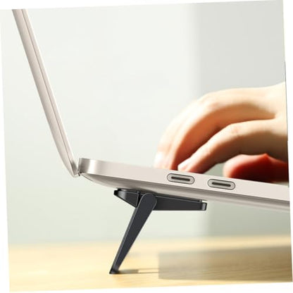 VANZACK 2pcs Foldable Laptop Stand Bracket Portable Mini Notebook Support Vertical Desktop Holder for Cooling and Ergonomic Use at Office Or Home