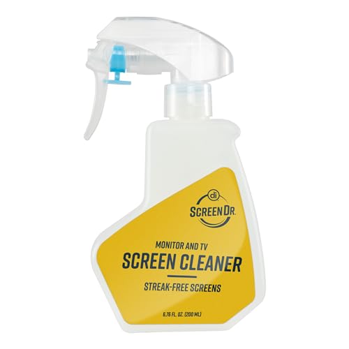 ScreenDr Monitor & TV Screen Cleaning Kit | Streak-free formula removes fingerprints, dust, and smudges from TVs, monitors, laptops, tablets, and phones.
