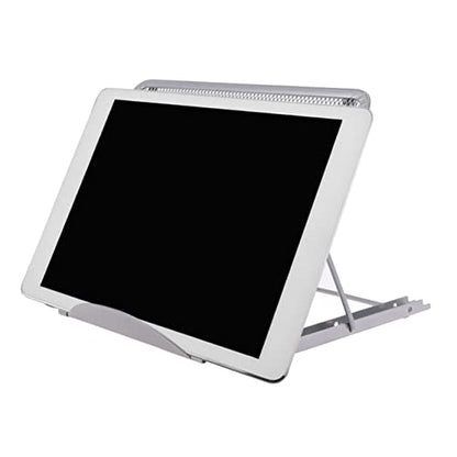 NUOBESTY Adjustable Laptop Holder for Desk Portable Laptop Stand Angles Steel Bracket for Travel and Home Use