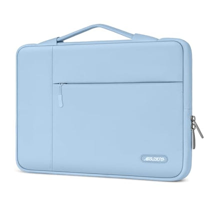 MOSISO Laptop Case 13.3 inch, 13-13.3 inch Laptop Sleeve with Handle Compatible with MacBook Air/Pro 13/Pro 14 M5 M4 M3 M2 M1,HP Dell ASUS Lenovo, Polyester Multifunctional Computer Bag, Air Blue - color: Air Blue, size: 13.3 inch