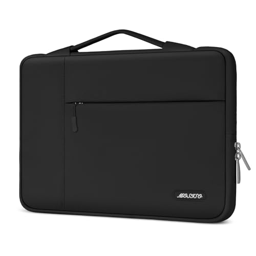 MOSISO Laptop Case 13.3 inch, 13-13.3 inch Laptop Sleeve with Handle Compatible with MacBook Air/Pro 13/Pro 14 M5 M4 M3 M2 M1,HP Dell ASUS Lenovo, Polyester Multifunctional Computer Bag, Black - color: Black, size: 13.3 inch