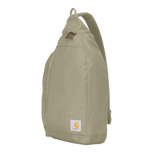 Carhartt Durable Sling Bag, Crossbody Backpack with Side Release Buckle, Tablet Sleeve and Adjustable Strap, Faded Fatigue, 10L - color: Faded Fatigue