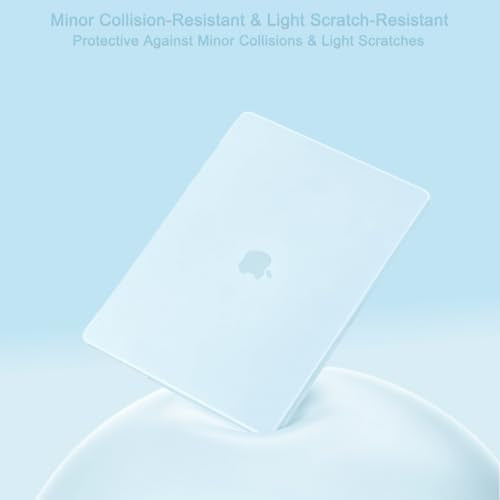 MOSISO Compatible with MacBook Pro 16 inch Case M5 M4 M3 M2 M1 2026-2021 | A3429 A3428 A3403 A3186 A2991 A2780 A2485, Protective Hard Shell Case&Keyboard Cover&Screen Film&Pouch, Cloud Blue - color: Cloud Blue