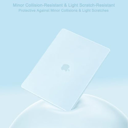 MOSISO Compatible with MacBook Pro 16 inch Case M5 M4 M3 M2 M1 2026-2021 | A3429 A3428 A3403 A3186 A2991 A2780 A2485, Protective Hard Shell Case&Keyboard Cover&Screen Film&Pouch, Cloud Blue - color: Cloud Blue