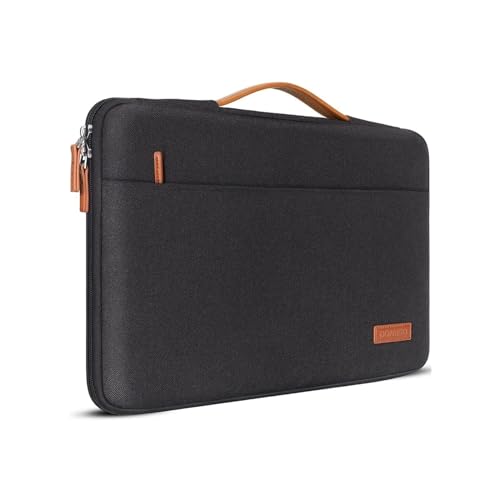 Bussiness 15.6”,17“ Inch Laptop Sleeve Case Briefcase Water-Resistant Bag Portable Carrying Protector with Handle Briefcase - color: Black, size: 17-inch