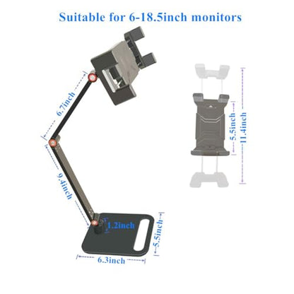 Portable Monitor Holder for 6-18.5 Inch Screen Desktop Expandable Monitor Stand 13 inch Tablet Stand
