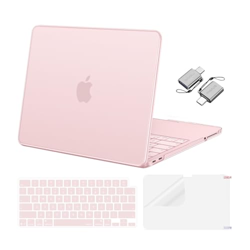 MOSISO Compatible with MacBook Neo Case 13 inch 2026 A3404, Blush | Crack & Scratch Resistant Cover Protective Ultra-Thin Hard Shell & Keyboard Cover & Screen Film & Type C - color: Blush