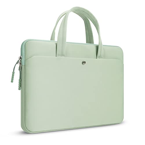 15.6 Inch laptop Case Carrying Bag Sleeve Cover, Waterproof Soft Small Briefcase for 15 15.6 16 inch Acer Asus Dell HP Thinkpad Chromebook Computer Notebook, Green - color: Green, size: 15.6/16 in