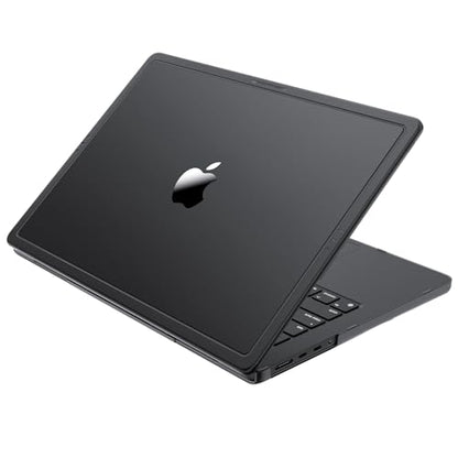 Macaset for MacBook Pro 14 inch Case M5 M4 M3 M2 M1 2026-2021 Laptop Cover | Anti Crack, Space Black, Clear Matte, Fingerprint & Scratch Resistant, Protective Laptop Hard Shell, Ultra Thin, Snap on Fit - color: Space Black Clear