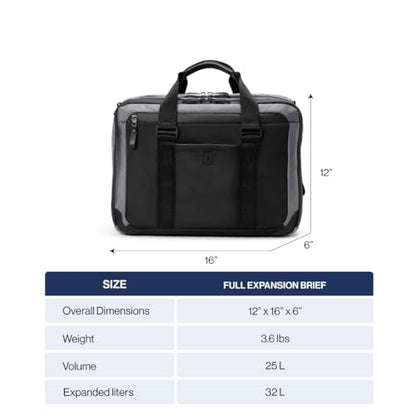 Travelpro Altitude Full Expansion Brief, Business Bag, 16 Inch Laptop, Work, Travel, Water Resistant, Men and - color: Aviator Navy
